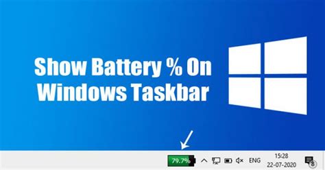 How To Show Battery Percentage On Windows 10 Taskbar No 1 Tech Blog