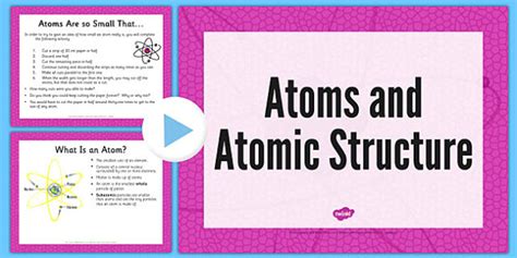 Atoms Powerpoint Powerpoint Presentation Twinkl