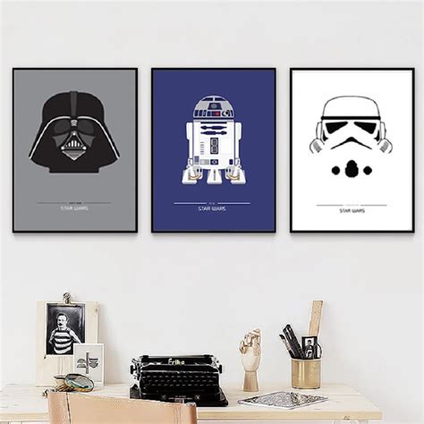 Modern Star Wars Poster Wall Art Canvas Paintings Movie Characters