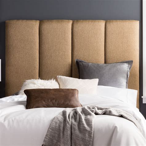 Lytle Upholstered Panel Headboard Rustic Master Bedroom Luxurious