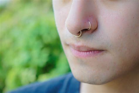 20 Gauge Gold Nose Hoop Vlrengbr