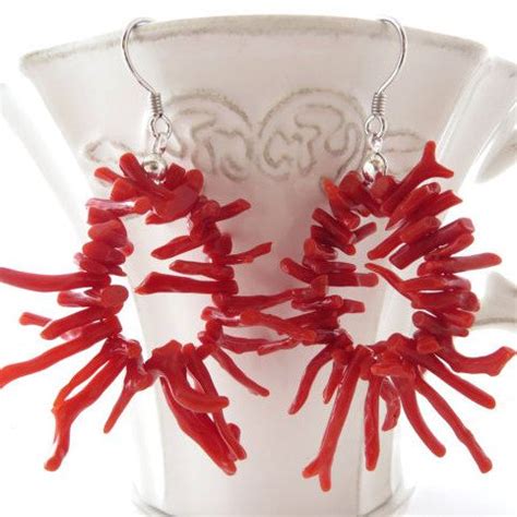 I M Offering A Discount Red Coral Earrings Gemstone Jewelry