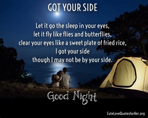 Let's run to a land flowing with water, surrounded by beautiful green bushes where we can lay and love all day long. Good Night Love Poems for Her and Him with Romantic Images