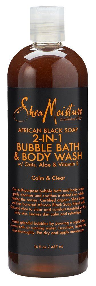 Private label black moisturizing soaps wholesale multiple active ingredients palm oil shea butter hand made african black soap. Shea Moisture African Black Soap 2-in1 Bubble Bath ...