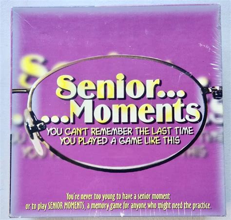 Senior Moments Memory Game From Tdc Games For 2 To 8 Players Etsy