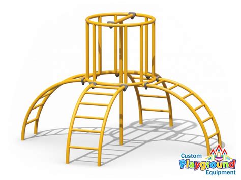 Steel Pole And Ladders Firehouse Playground Climber
