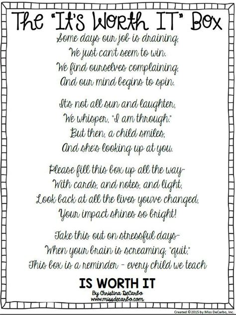 The 25 Best Teacher Poems Ideas On Pinterest Teacher Appreciation