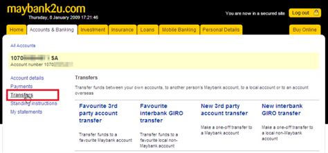 So, how do you print bank your maybank statement online? Make your payment via Maybank2u 3rd Party Transfer