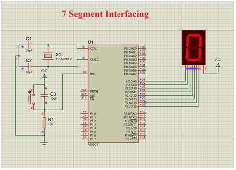 How To Connect Seven Segment Display With 8051 Easies