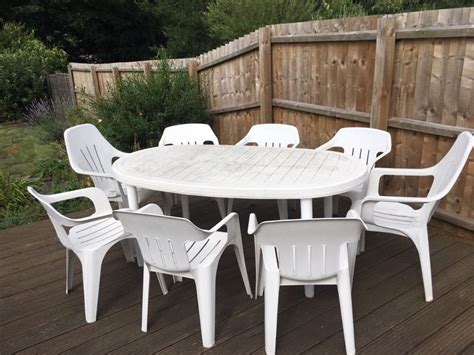White Garden Chairs Plastic Coralee Hazel