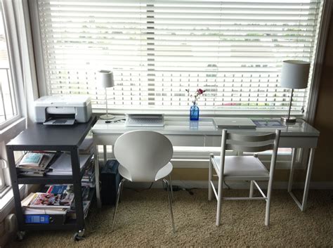 2 Person Desk Ikea Good Idea Of Sharing Desk Office Homesfeed