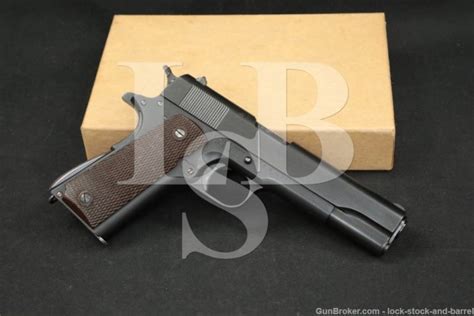 Wwii Us Colt 1911a1 1911 A1 British Proof 45 Acp Semi Auto Pistol 1941