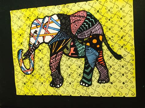 Expressions Curriculum: Zentangle Watercolor Animals- Pen and Ink Unit