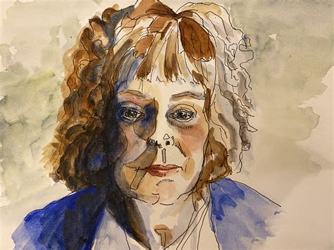 Pen And Watercolour Pen And Watercolor Self Portrait Artists