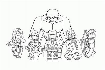 Coloring Lego Avengers Superhero Rocks Marvel Colouring