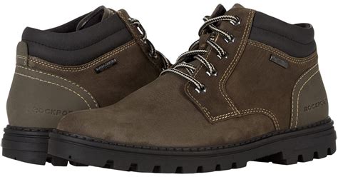 Rockport Leather Weather Or Not Waterproof Plain Toe Boot In Brown For