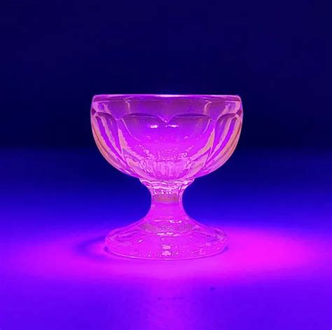 Orange Glow Blue Vaseline Style Glass Lrg Master Salt Cellar Dish Uranium Bowl 24 95 Picclick