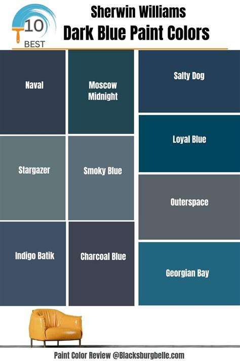 10 Best Sherwin Williams Dark Blue Paint Colors Trend 2023 Blue Paint