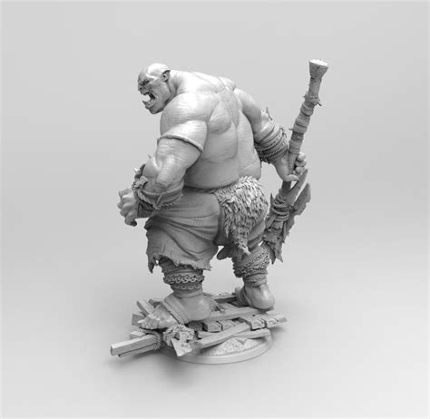 E193 Legendary Character Design The Muscle Ogres With Weopon Stl 3
