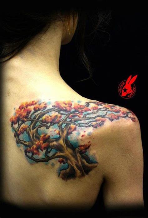40 Unforgettable Fall Tattoos Cuded Autumn Tattoo Tree Tattoo
