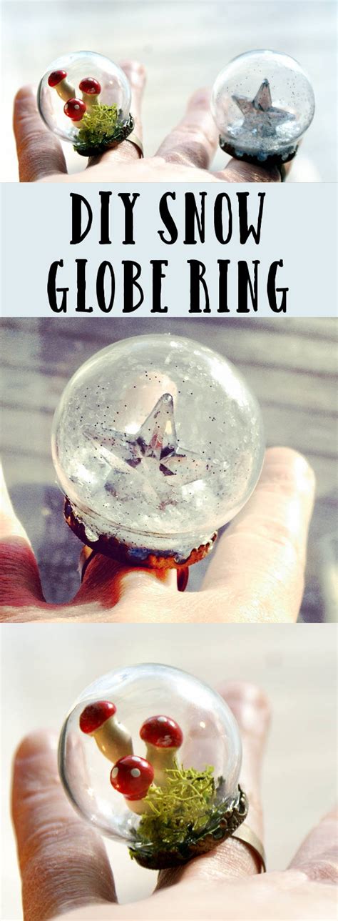 Starry Diy Snow Globe Ring And Homemade Christmas T Idea