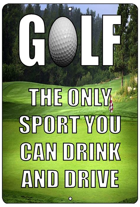 Rogue River Tactical Funny Golf Metal Tin Sign The Only Sport Where You