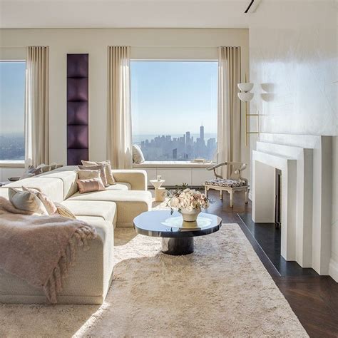Kelly Behun Designs Penthouse Interior Inside 432 Park Avenue In New