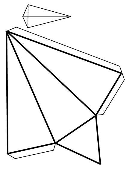 Desarrollo Plano De Una Piramide Triangular Para Imprimir Sabine Hot