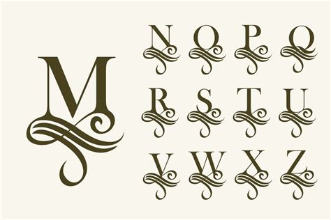 26 Capital Letters For Monograms Creative Logo Templates ~ Creative