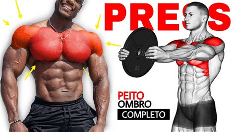 Exercícios Para Construir Peitoral e Ombros Treino Completo YouTube