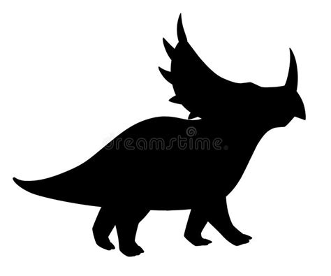 Ejemplo De La Historieta Del Dinosaurio Del Triceratops Ilustración Del Vector Ilustración De