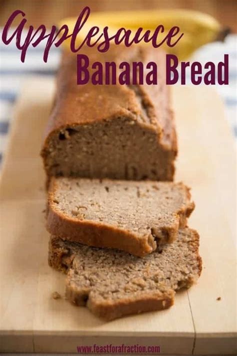 This Applesauce Banana Bread uses applesauce instead of ...