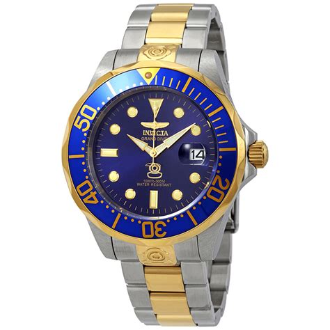 Invicta Pro Diver Grand Diver Automatic Blue Dial Men S Watch 3049 843836030496 Pro Diver Pro