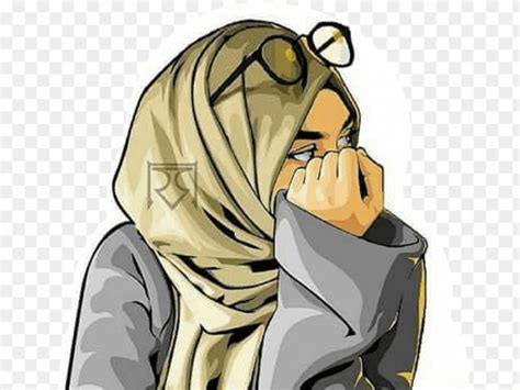 Foto Animasi Muslimah Tomboy Gambar Animasi Wanita Berjilbab Syari