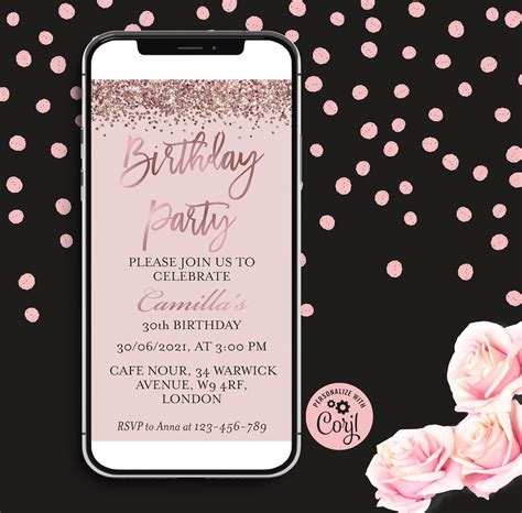 Editable Birthday Invitations Templates