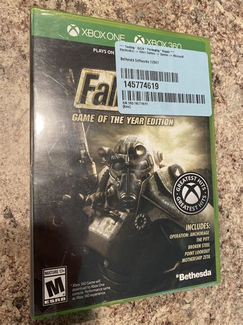 Brand New Fallout 3 Game Of The Year Edition Xbox 360 And Xbox One