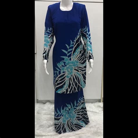 New Baju Kurung Moden Batik Sutera Shopee Malaysia
