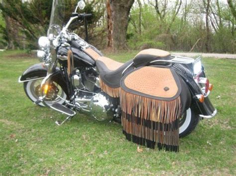 The quick lock system allows lh. Seat and Saddlebags for a Harley-Davidson Softail Deluxe ...