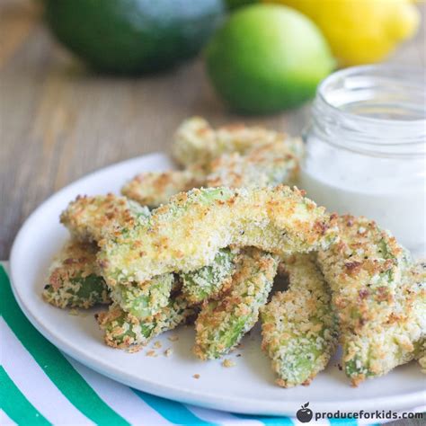 Baked Avocado Fries Produce For Kids Super Healthy Kids