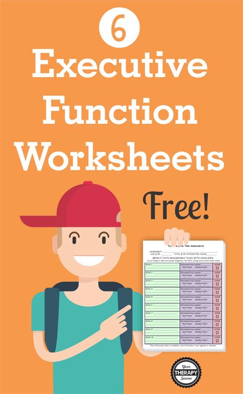 Here are 6 free executive functioning activity worksheets to help students succeed. 6 FREE Executive Functioning Activity Worksheets - Your ...