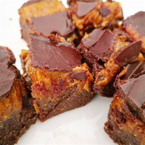 Hazelnut Brownies With Date Caramel Raw Mama Nature