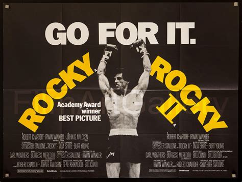 Rocky And Rocky 2 Movie Poster British Quad 30x40 Original Vintage