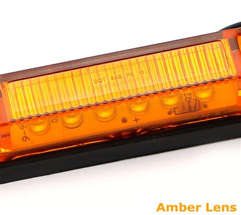 Chevy Silverado Amber Lens Amber Led Center Grille Lights Wbracket