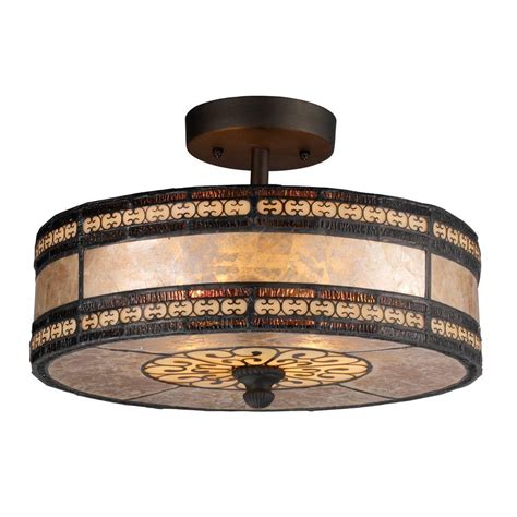 But you have to be careful when kalri industrial ceiling fan chandelier pendant light. Titan Lighting Mica Filigree 2-Light Tiffany Bronze ...