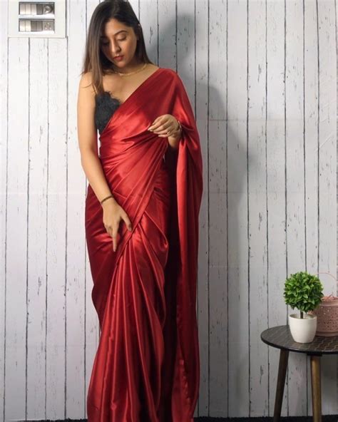 6 Easy And Classy Ways ‘how To Style A Solid Satin Saree ️ Which Look Is Your Fav Saree And