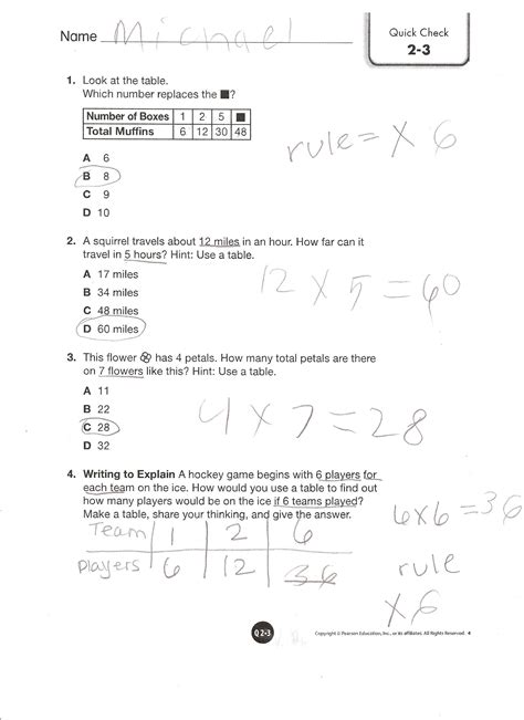 Envision Math 5th Grade Worksheet