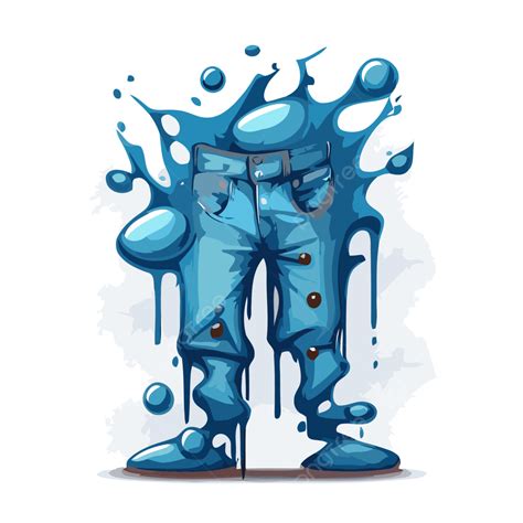 รูปกางเกงยีนส์สีน้ำเงิน เวกเตอร์ Png ภาพประกอบสติกเกอร์สำหรับกางเกงยีนส์สีน้ำเงินที่ทำจาก