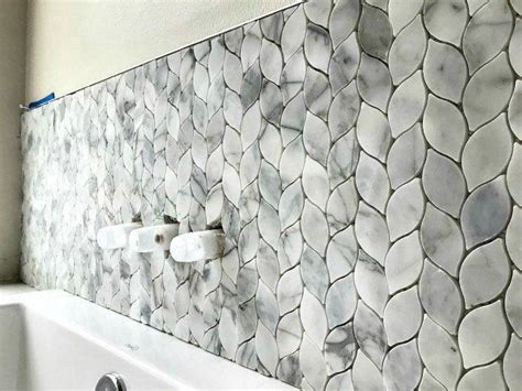 Marble Mosaic Leaf Pattern Tile Backsplash Abbottsathome Mosaictile