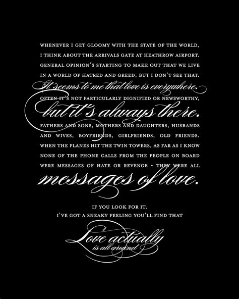 Love Actually Print | Love actually quotes, Love actually, Love quotes