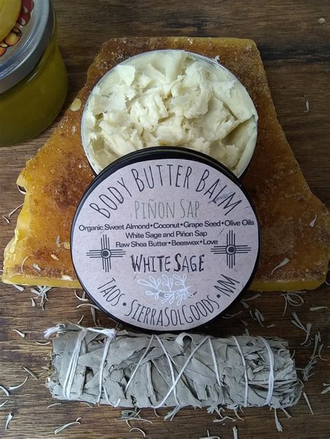 White Sagesagebrush Piñon Sap Body Butter Balm Lavender Etsy